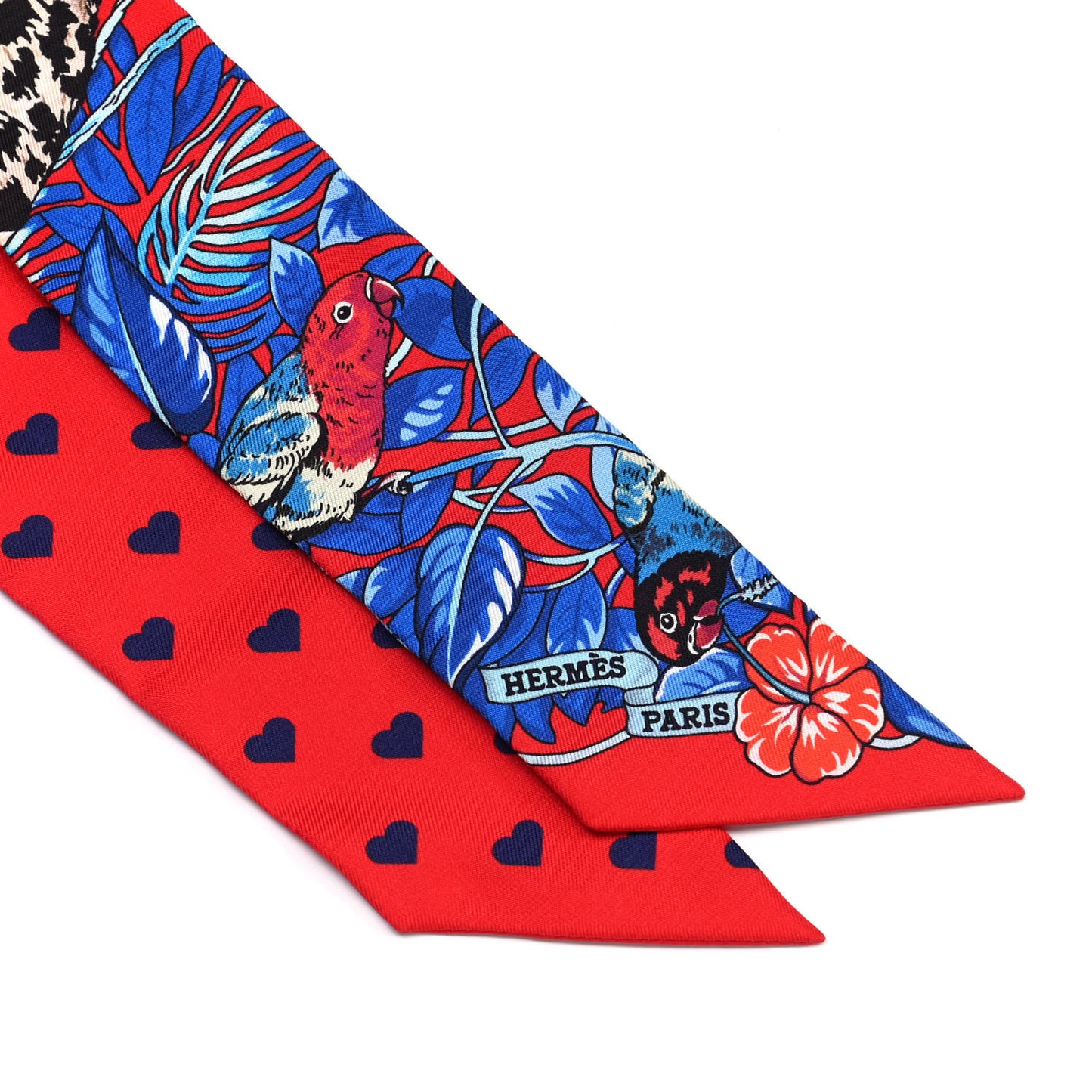 Silk Jungle Love Love Twilly Rouge Marine Fauve