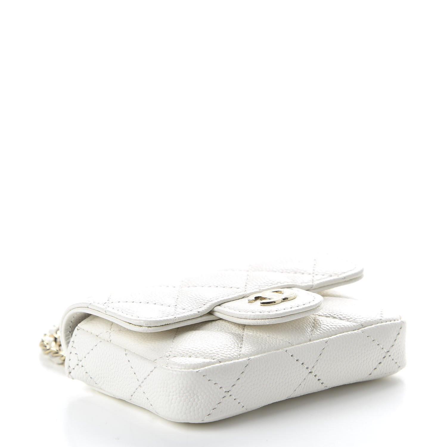 Chanel Caviar Quilted Belt Bag White 4 of 12