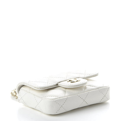 Chanel Caviar Quilted Belt Bag White 4 of 12