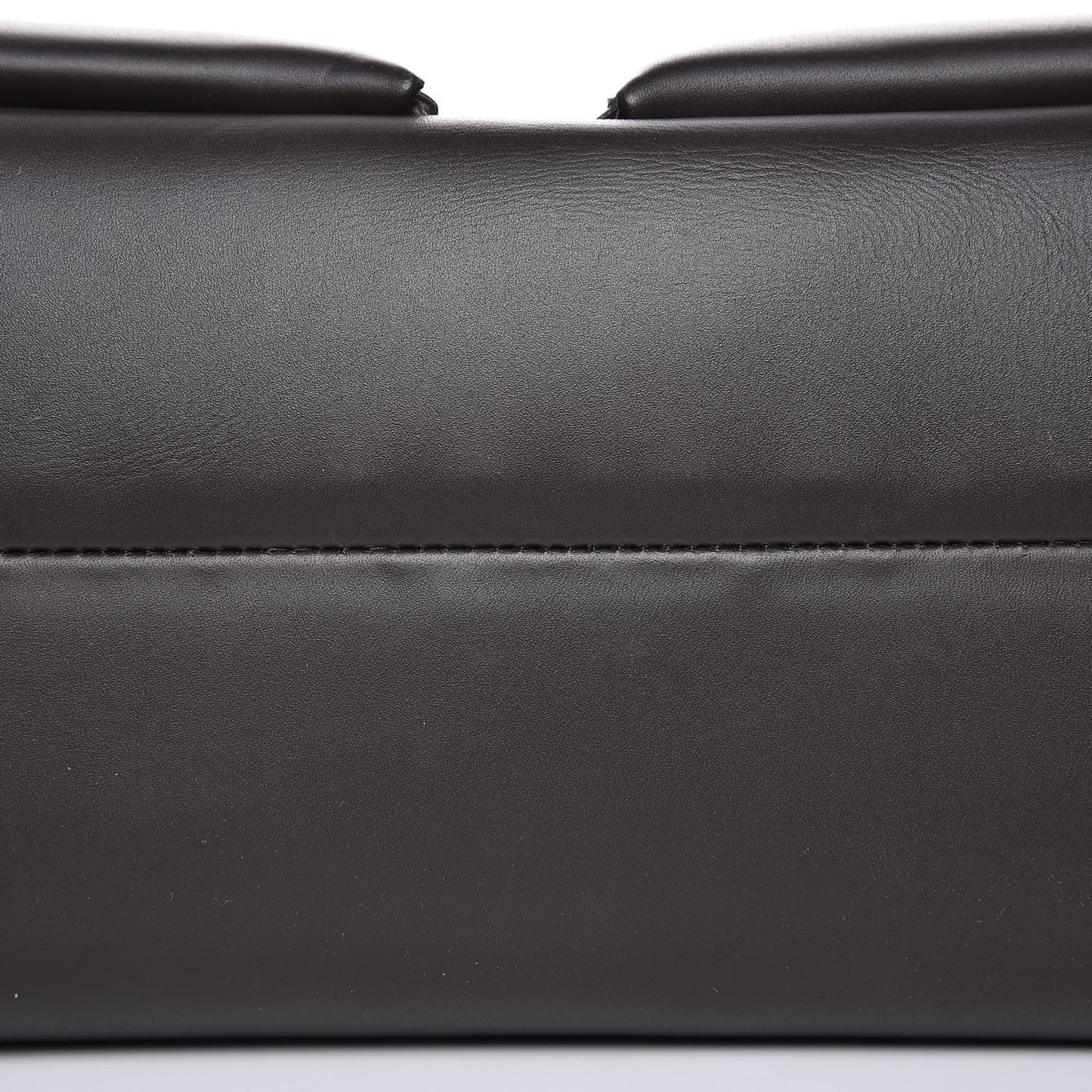 Calfskin Intrecciato Briefcase Ebano
