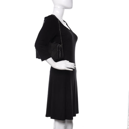 Saint Laurent Lambskin Patchwork Micro Stud Monogram Medium Jamie Baguette Black 2 of 9