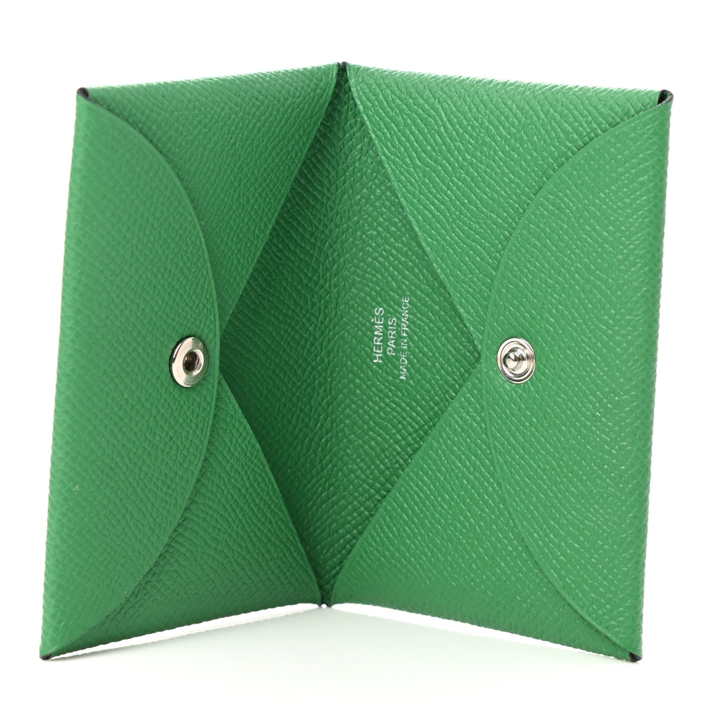 Epsom Calvi Card Case Vert Vertigo