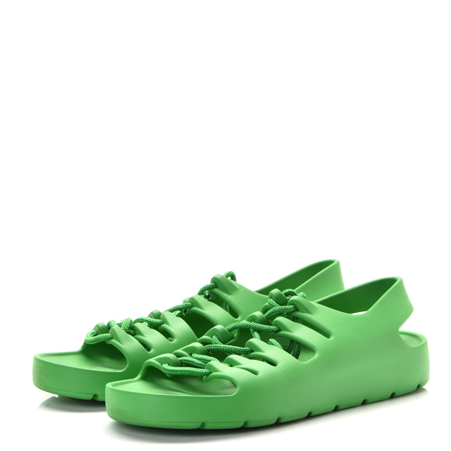 Bottega Veneta Rubber Jelly Sandals 37 Grass 3 of 9