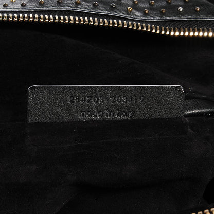 Saint Laurent Calfskin Rock Studded Easy Sac Black 7 of 8