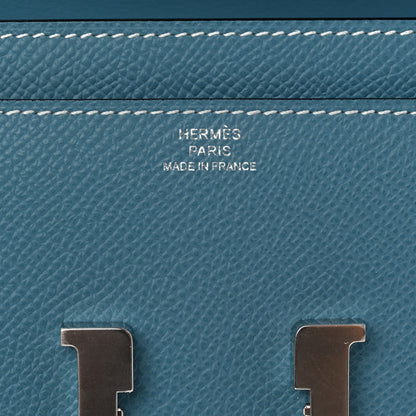 Hermes Epsom Constance Wallet To Go New Blue Jean 6 of 11