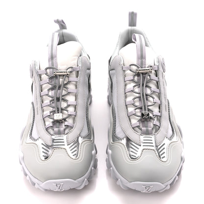 Louis Vuitton Technical Fabric LV Rush Sneakers 38.5 Silver 2 of 9