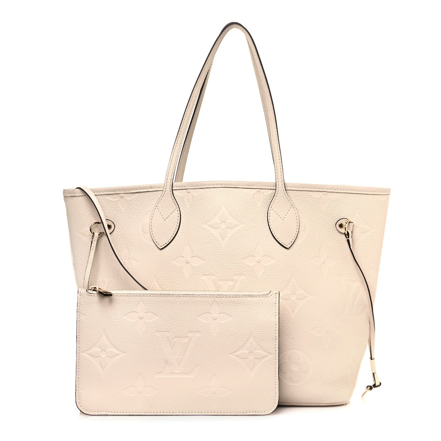 Louis Vuitton Empreinte Monogram Giant Neverfull MM Cream 1 of 11
