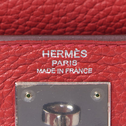 Hermes Taurillon Clemence Kelly Retourne 28 Rouge Casaque 22 of 31