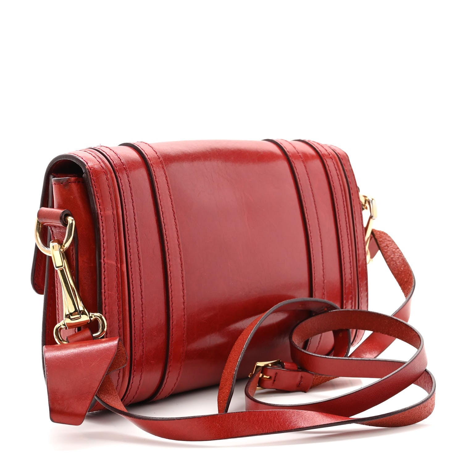 Burberry Bridle Calfskin Doyle Crossbody Red 3 of 12