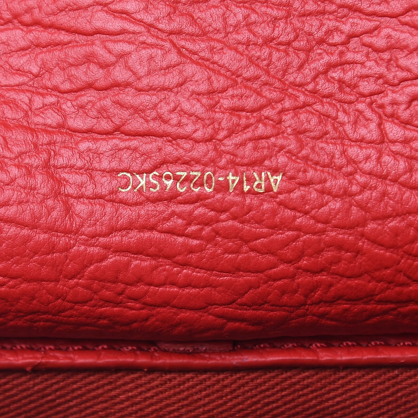 3.1 Textured Calfskin Mini Pashli Satchel Red