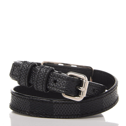 Louis Vuitton Damier Graphite Sign It Bracelet 3 of 8