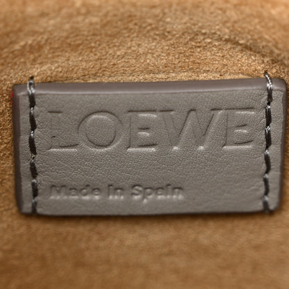 Loewe Calfskin Mini Flamenco Knot Clutch Pearl Grey 6 of 12
