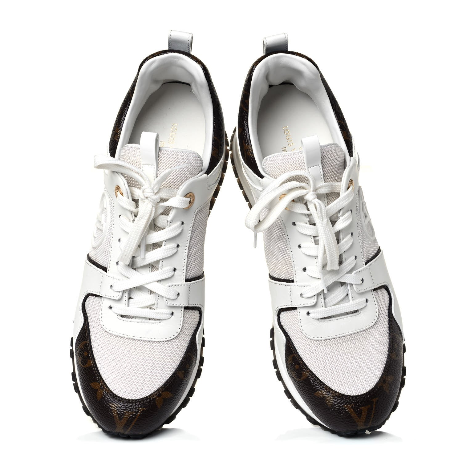 Louis Vuitton Calfskin Monogram Run Away Sneakers 40 White 5 of 9