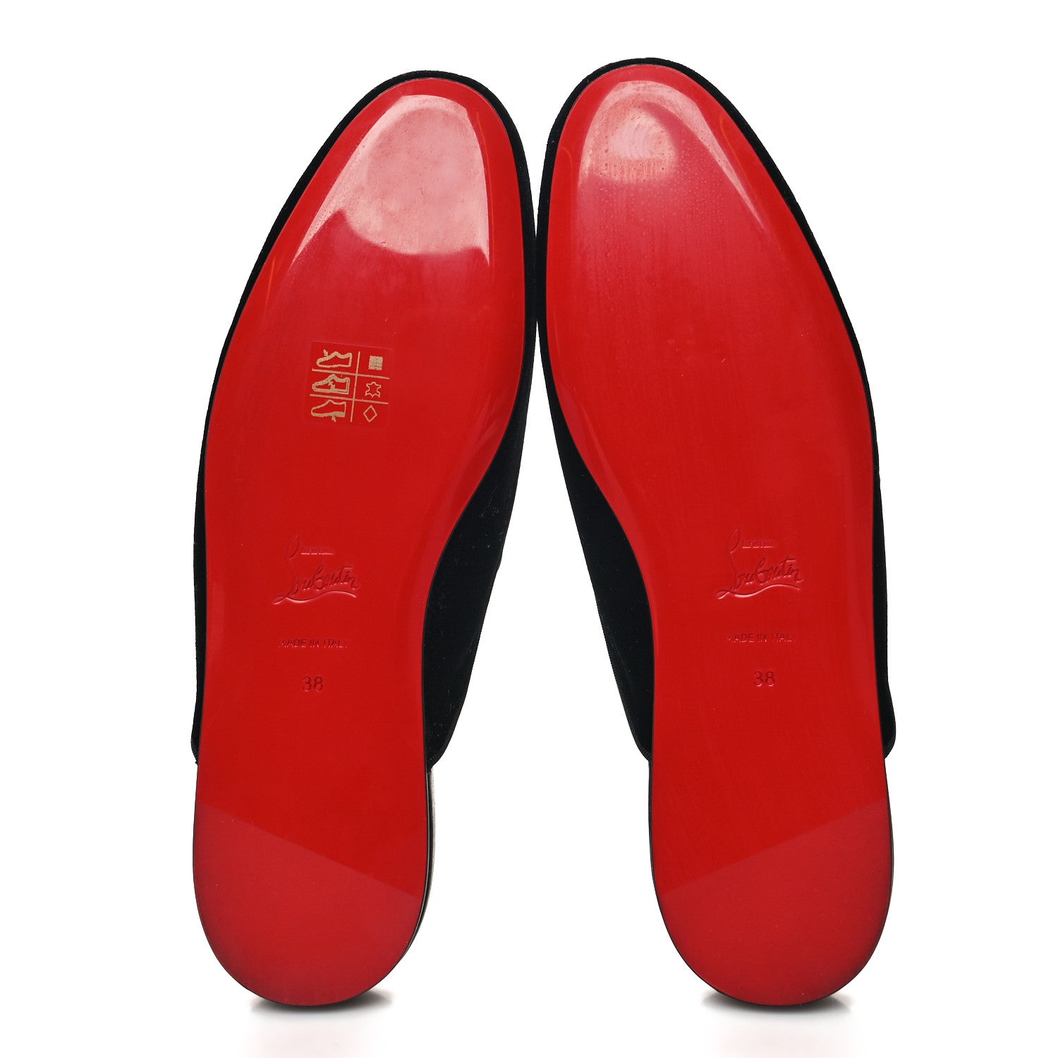 Christian Louboutin Velvet Womens Coolito Loafer Mules 38 Black 5 of 8