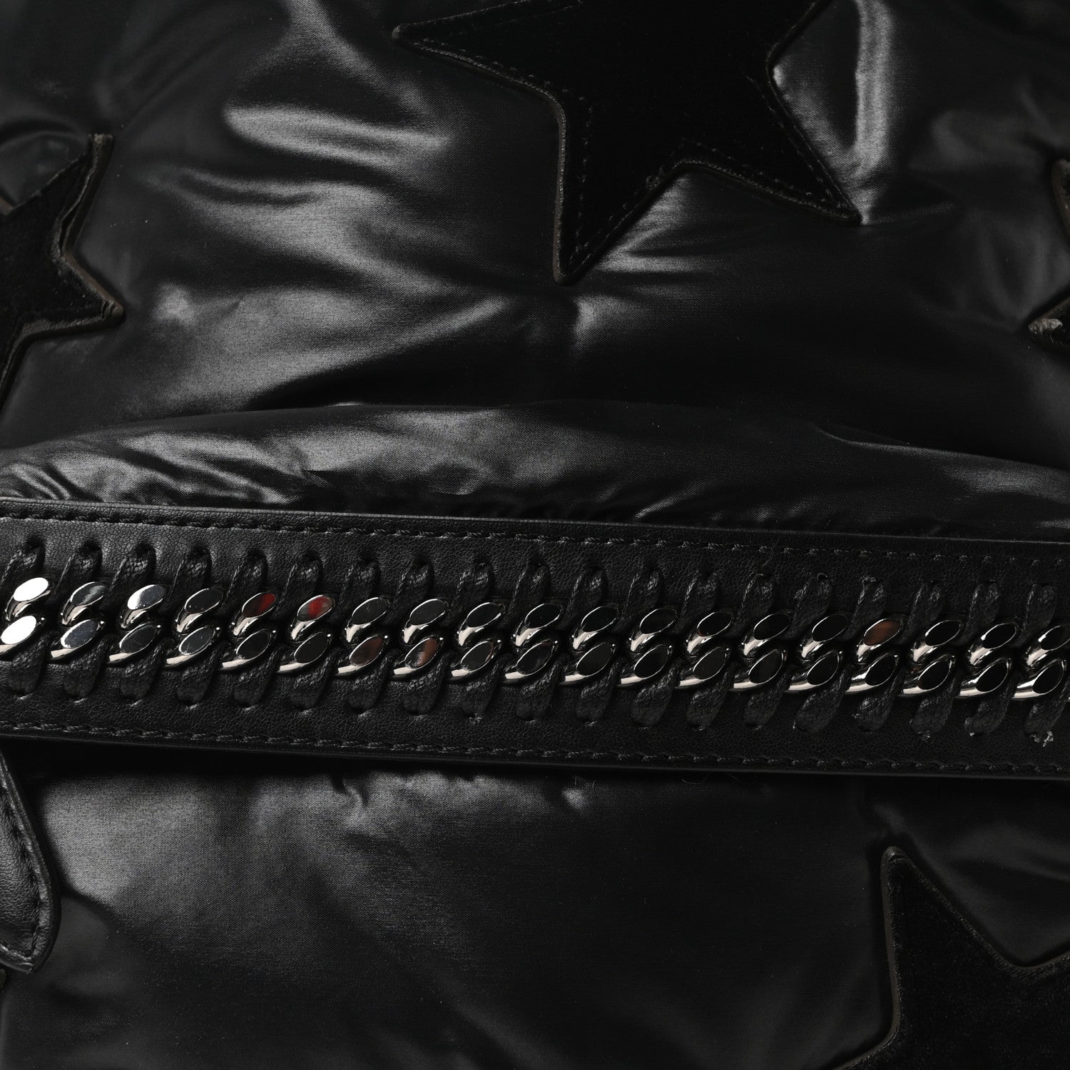 Stella McCartney Polyamide Falabella Stars Backpack Black 8 of 10