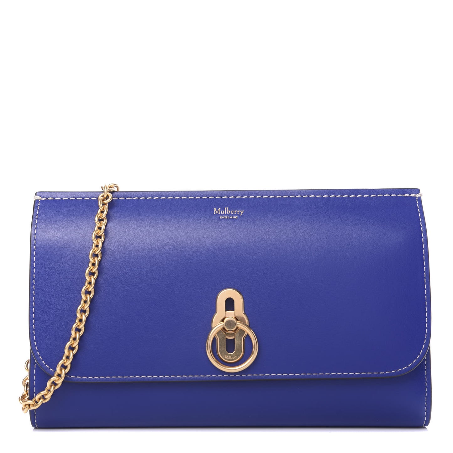 Smooth Calfskin Amberley Convertible Clutch Cobalt Blue