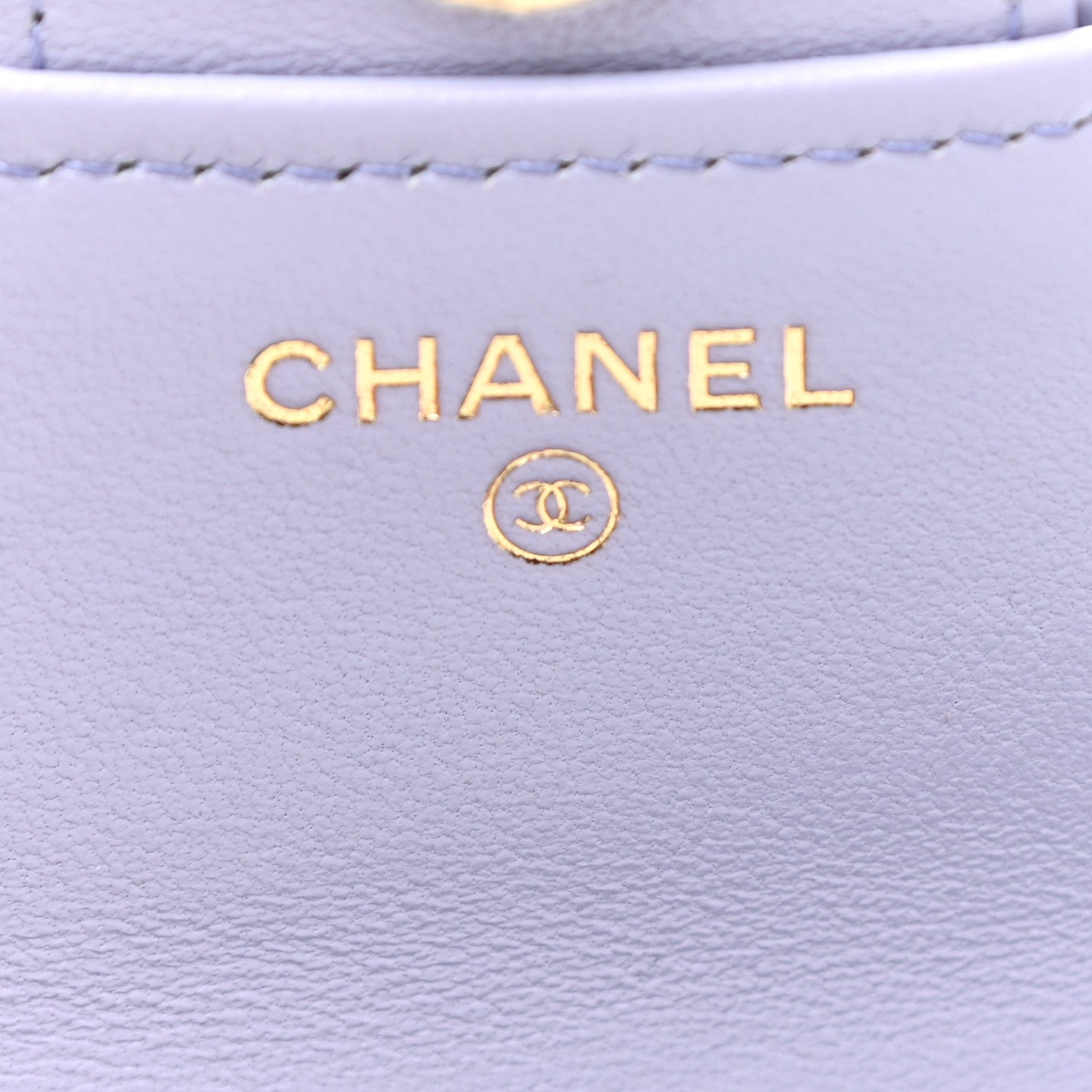 Chanel Lambskin Quilted Top Handle Flap Coin Purse With Chain Light Purple 6 of 11