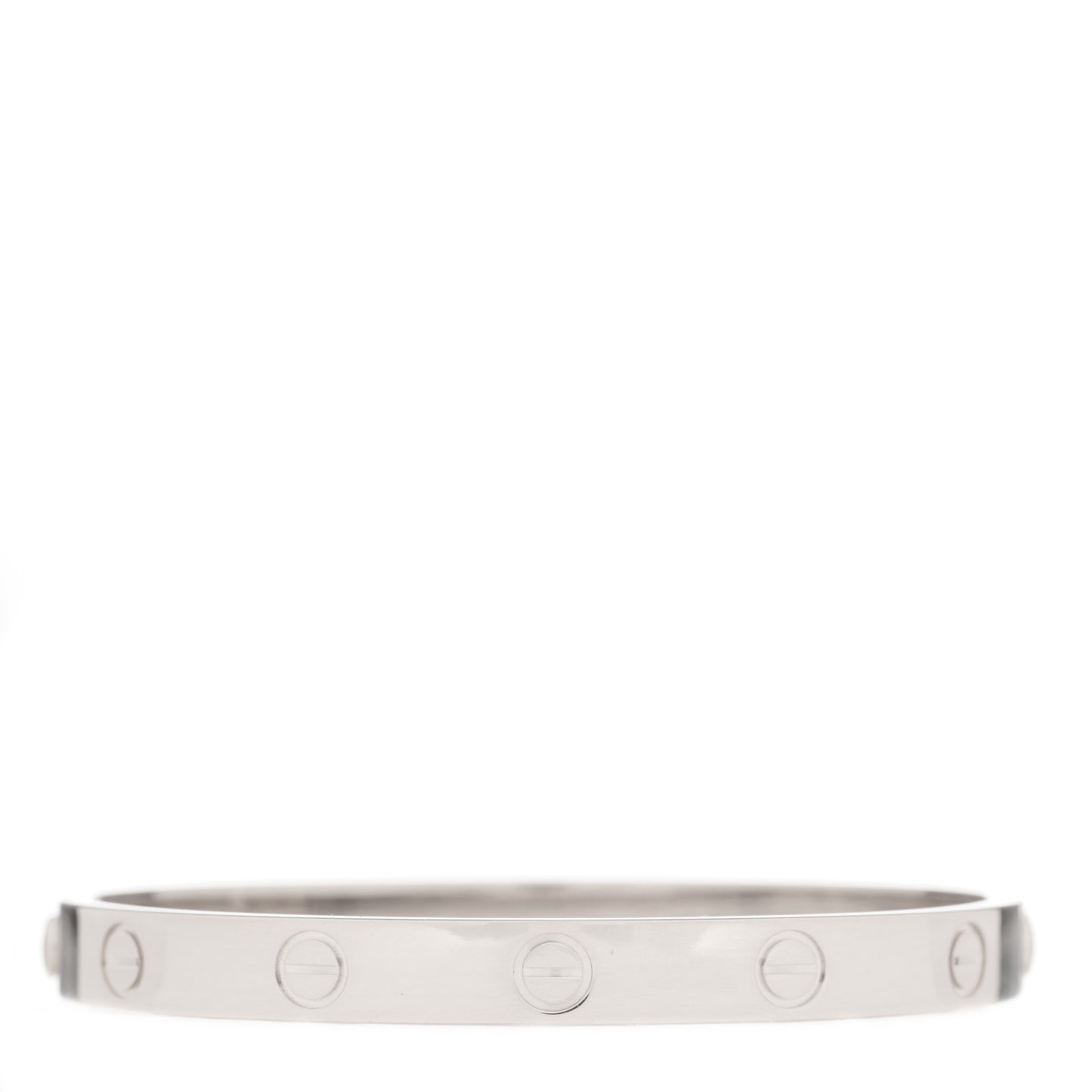 18K White Gold LOVE Bracelet 16