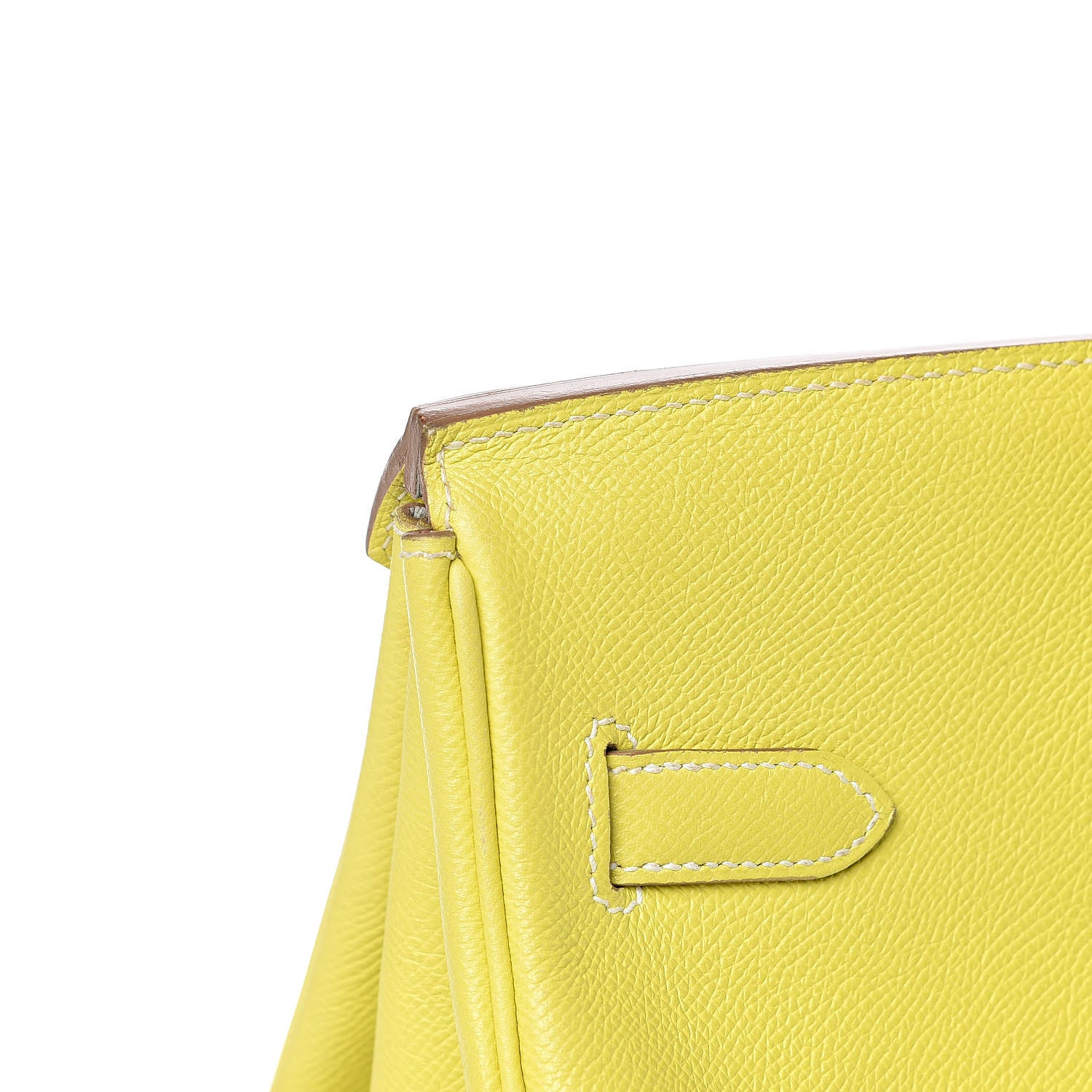 Hermes Epsom Candy Birkin 35 Lime Gris Perle 31 of 33