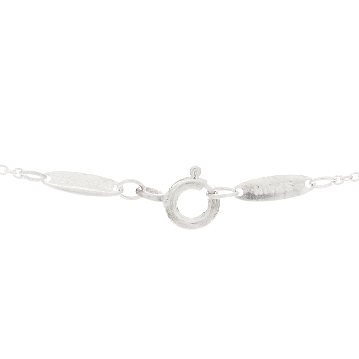 Tiffany Sterling Silver Elsa Peretti Open Wave Pendant Necklace 4 of 7