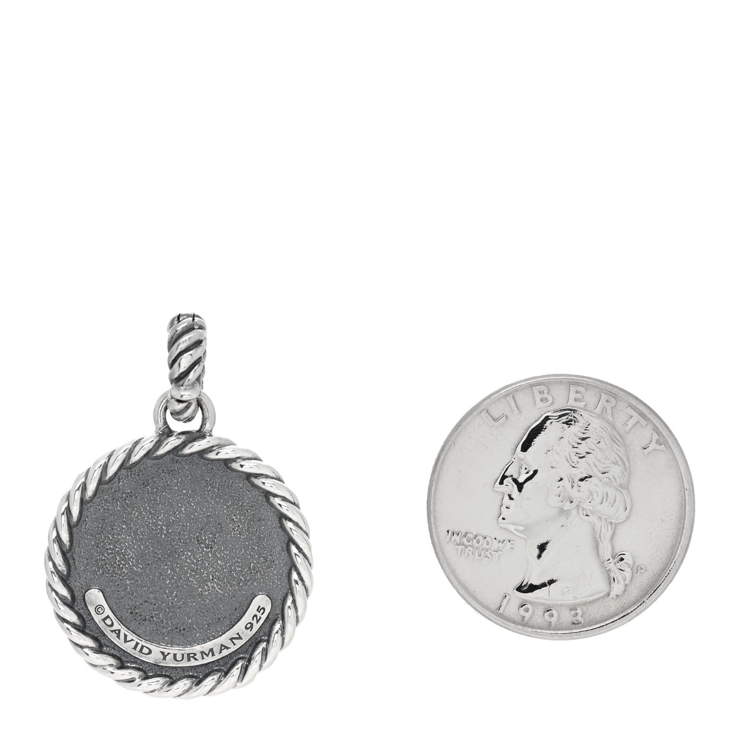 Sterling Silver Cable Collectibles Initial K Charm Pendant