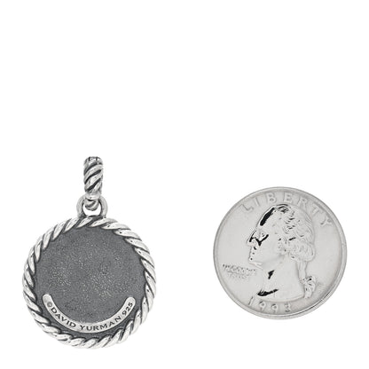 David Yurman Sterling Silver Cable Collectibles Initial K Charm Pendant 2 of 3