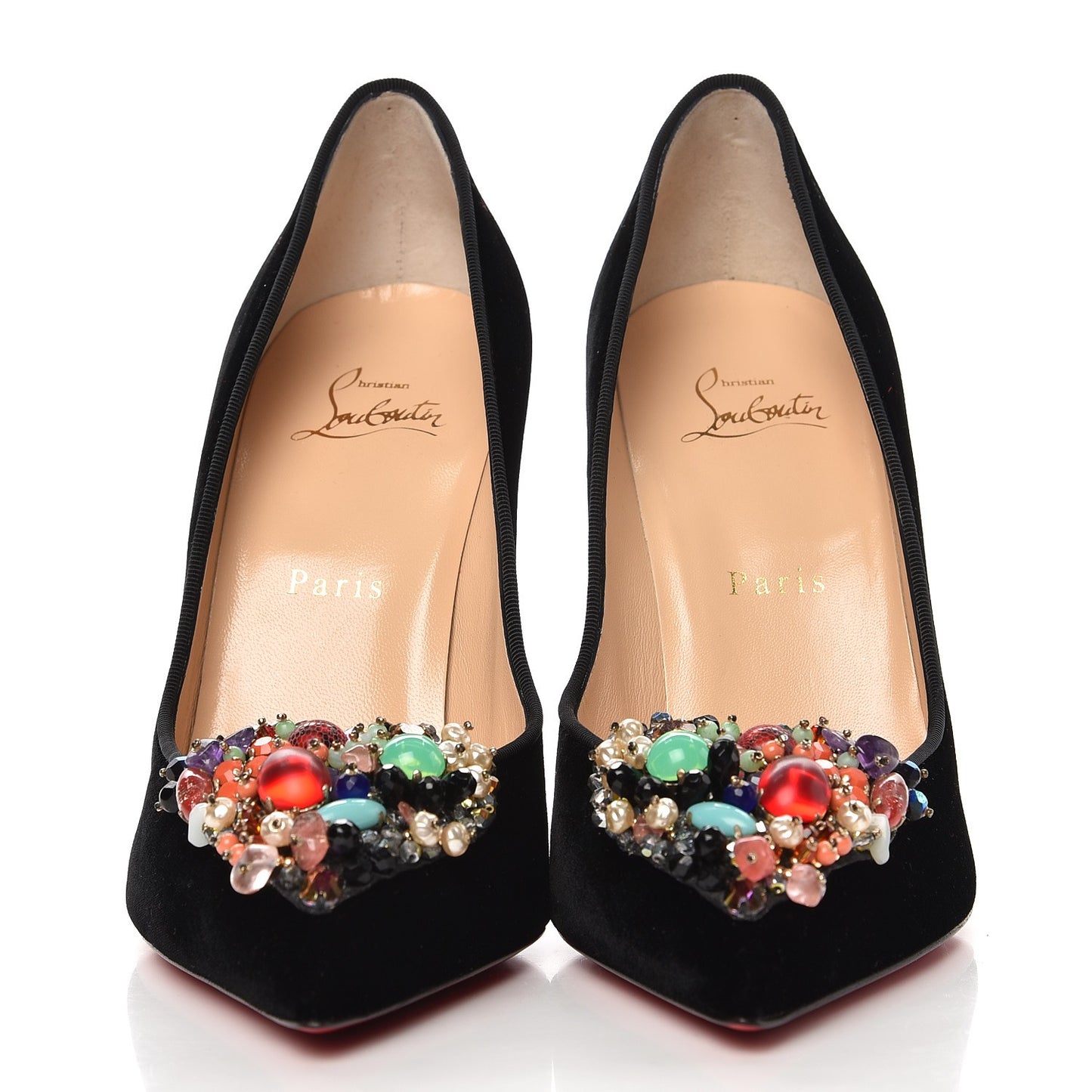 Velvet Diva Cora 100 Pumps 38.5 Black Multi