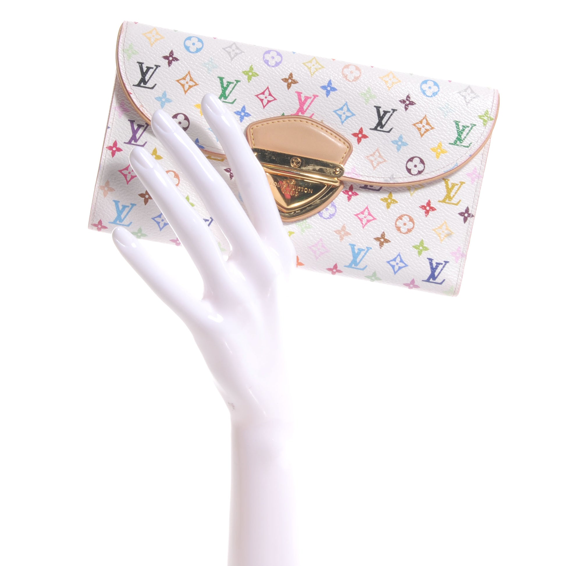 Louis Vuitton Monogram Multicolor Eugenie Wallet White 2 of 8
