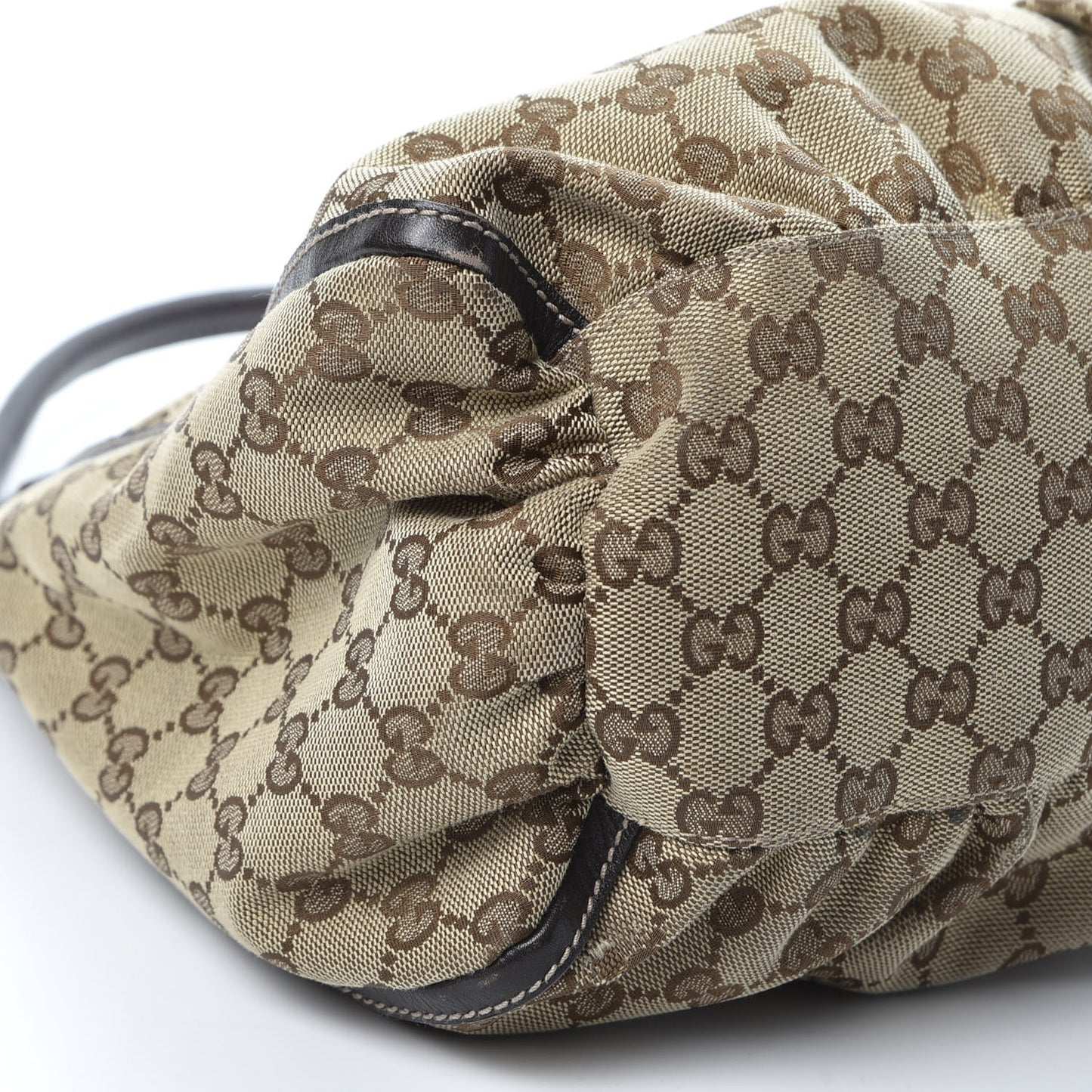 Monogram Large D Gold Hobo Dark Brown