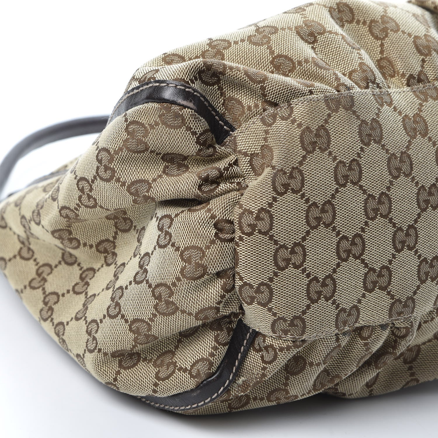 Gucci Monogram Large D Gold Hobo Dark Brown 5 of 10
