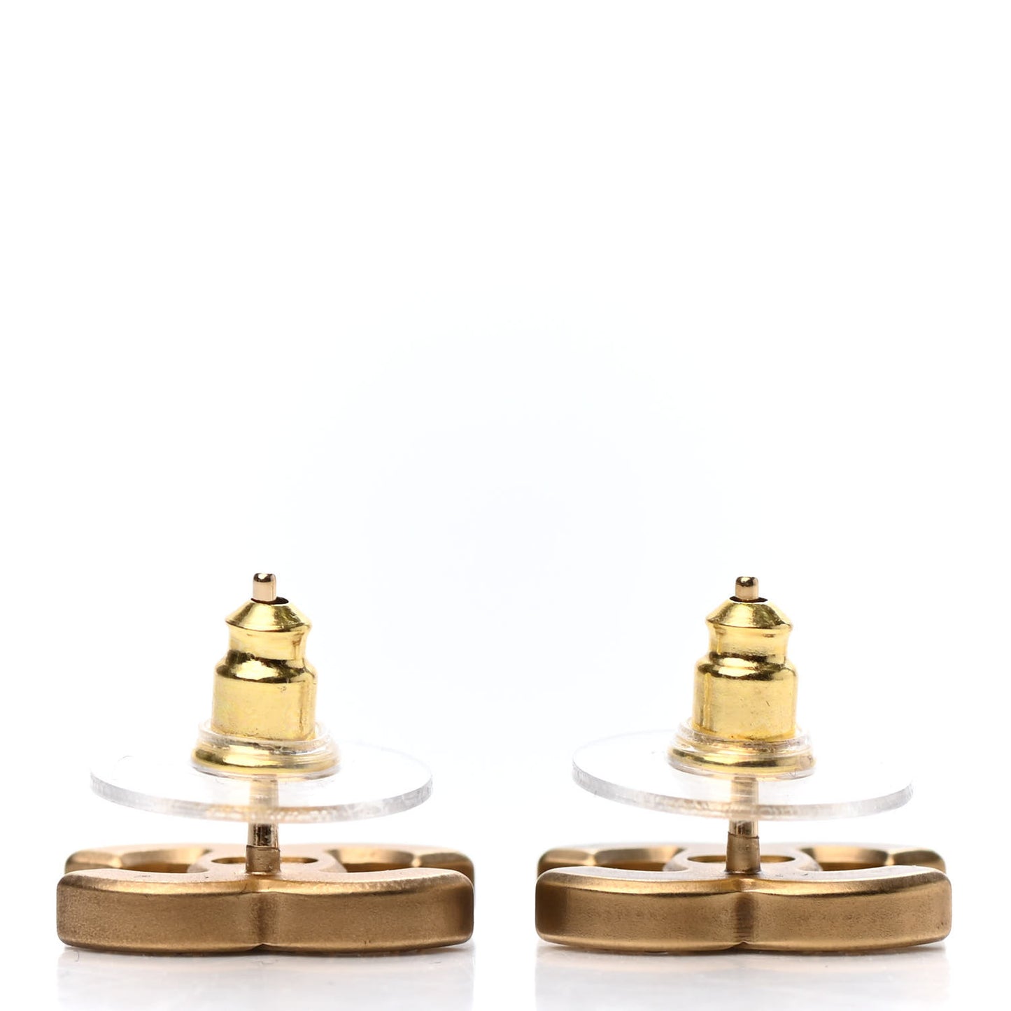 Crystal CC Earrings Gold