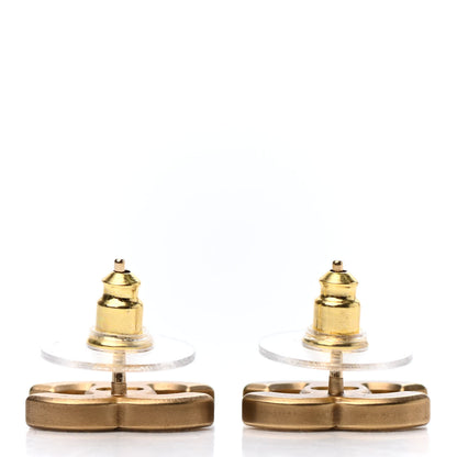 Chanel Crystal CC Earrings Gold 3 of 4