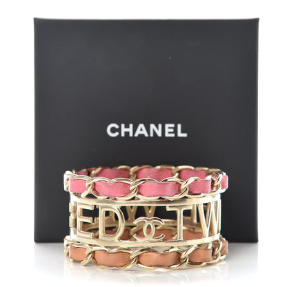 Chanel Lambskin Tweed We Need Bracelet Pink Beige 9 of 9