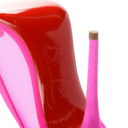 Christian Louboutin Veau Velours Rete Galativi 100 Pumps 35 Diva 9 of 12