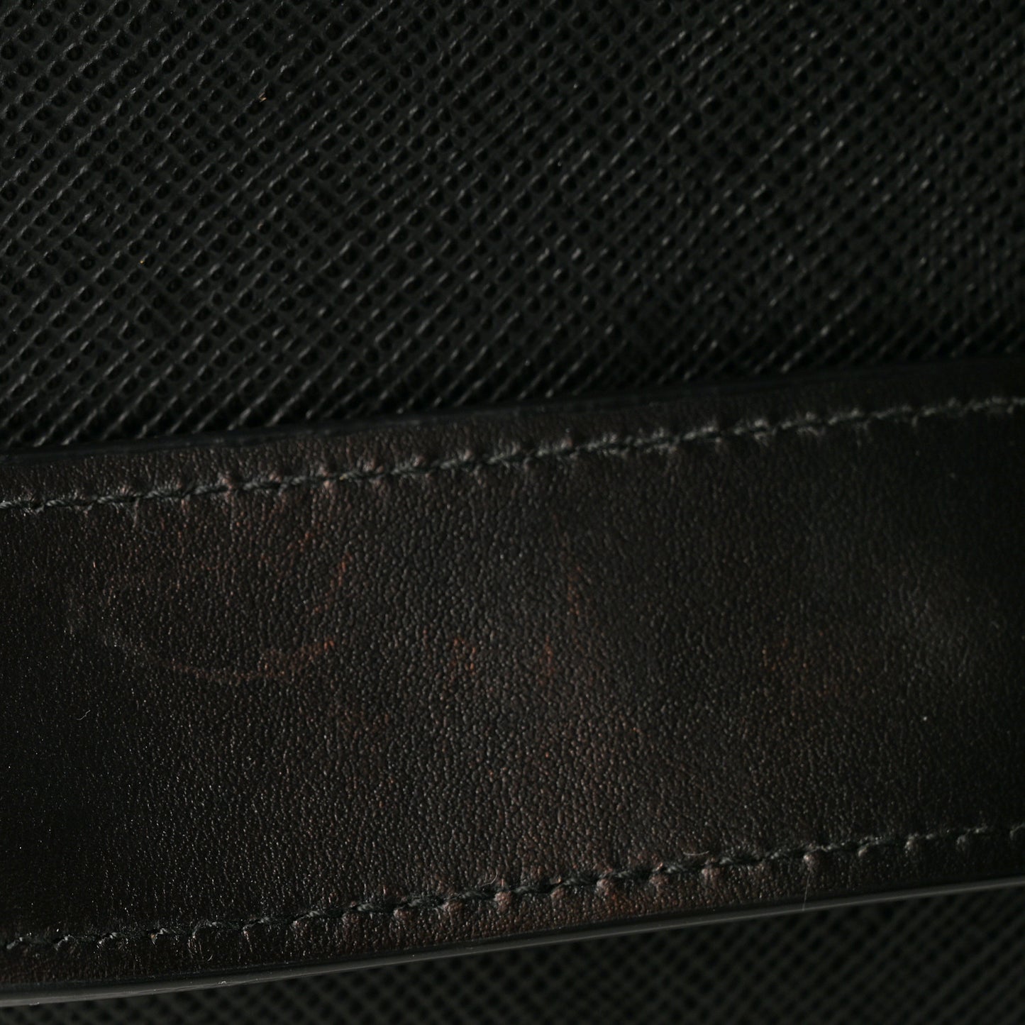 Saffiano Cuir Small Matinee Tote Black Cerise