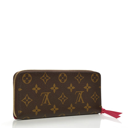 Louis Vuitton Monogram Clemence Wallet Hot Pink 3 of 7