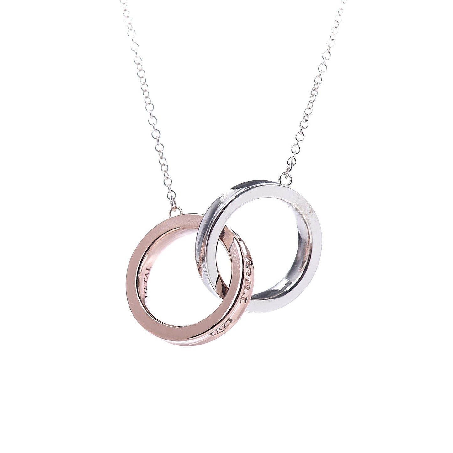 Sterling Silver Rubedo 1837 Interlocking Circles Pendant Necklace