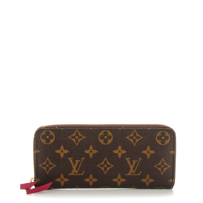 Louis Vuitton Monogram Clemence Wallet Fuchsia 1 of 8