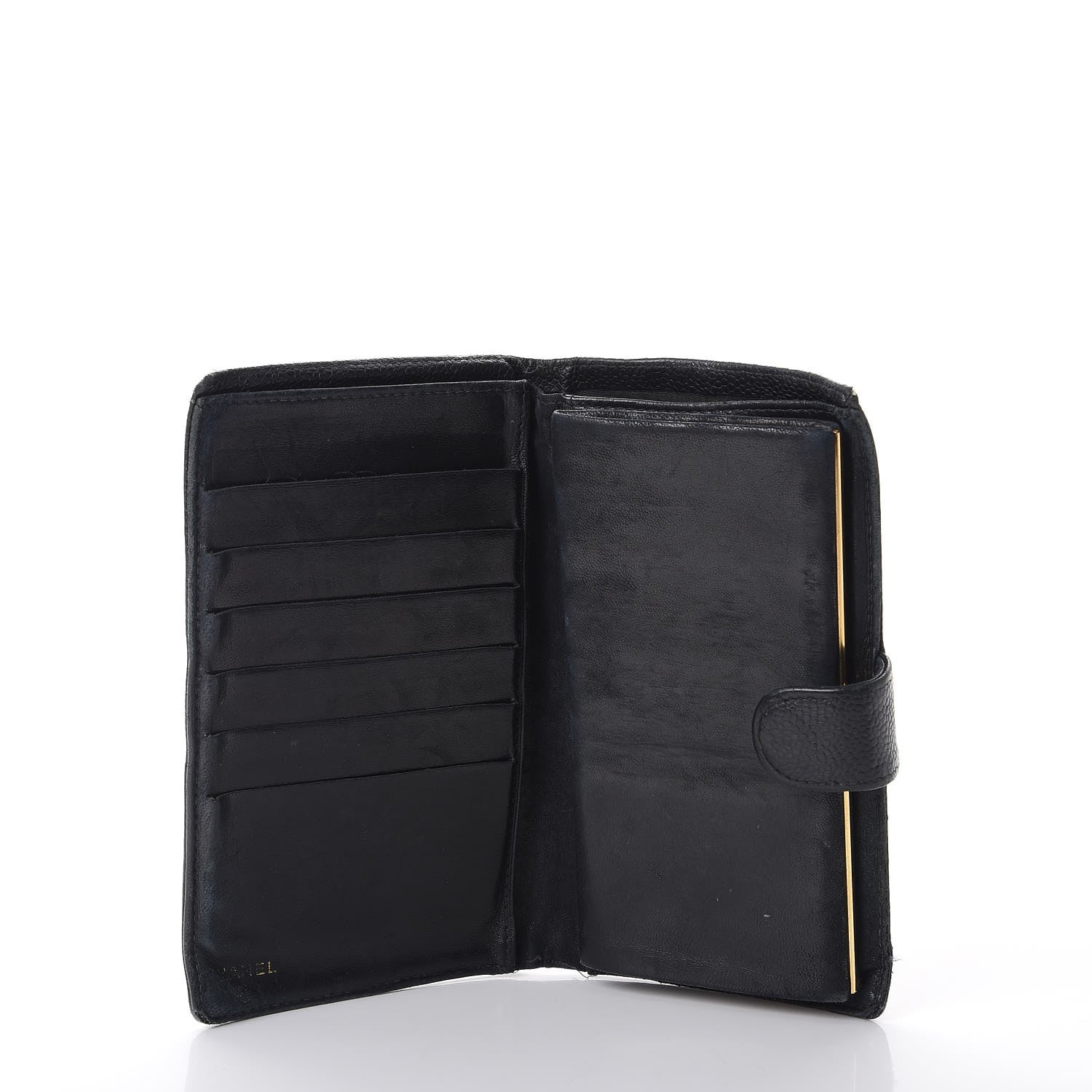 Chanel Caviar Timeless CC French Wallet Black 5 of 11