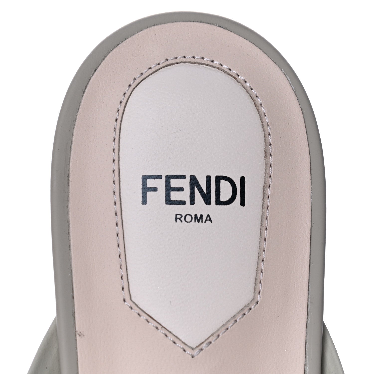 Fendi Technical Mesh Vitello FF Colibri Flat Mules 40.5 Tobacco Moro Camelia 9 of 12