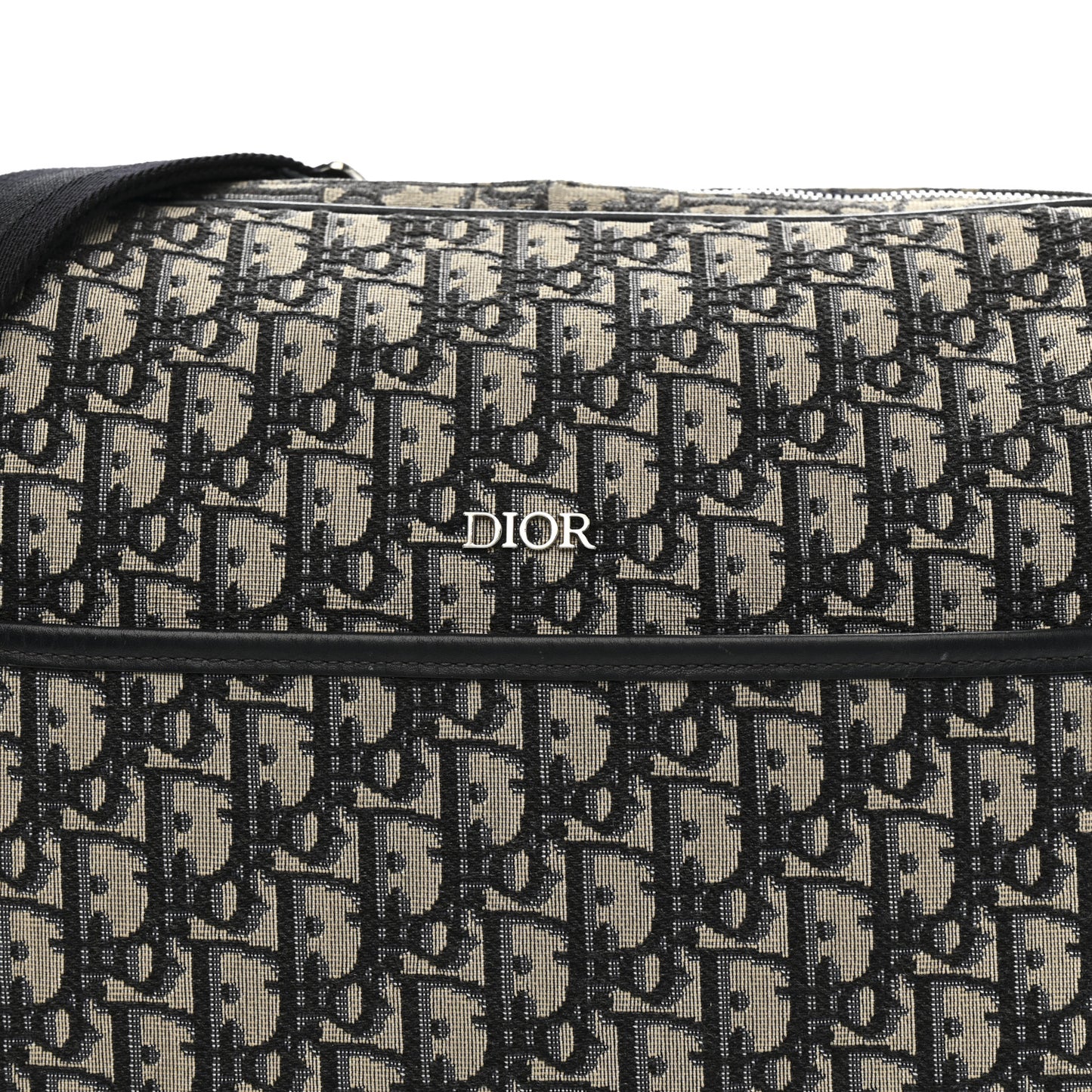 Oblique Baby Changing Bag Beige Black