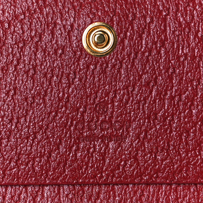 Gucci GG Supreme Monogram Flora Web Ophidia Card Case Red 6 of 8