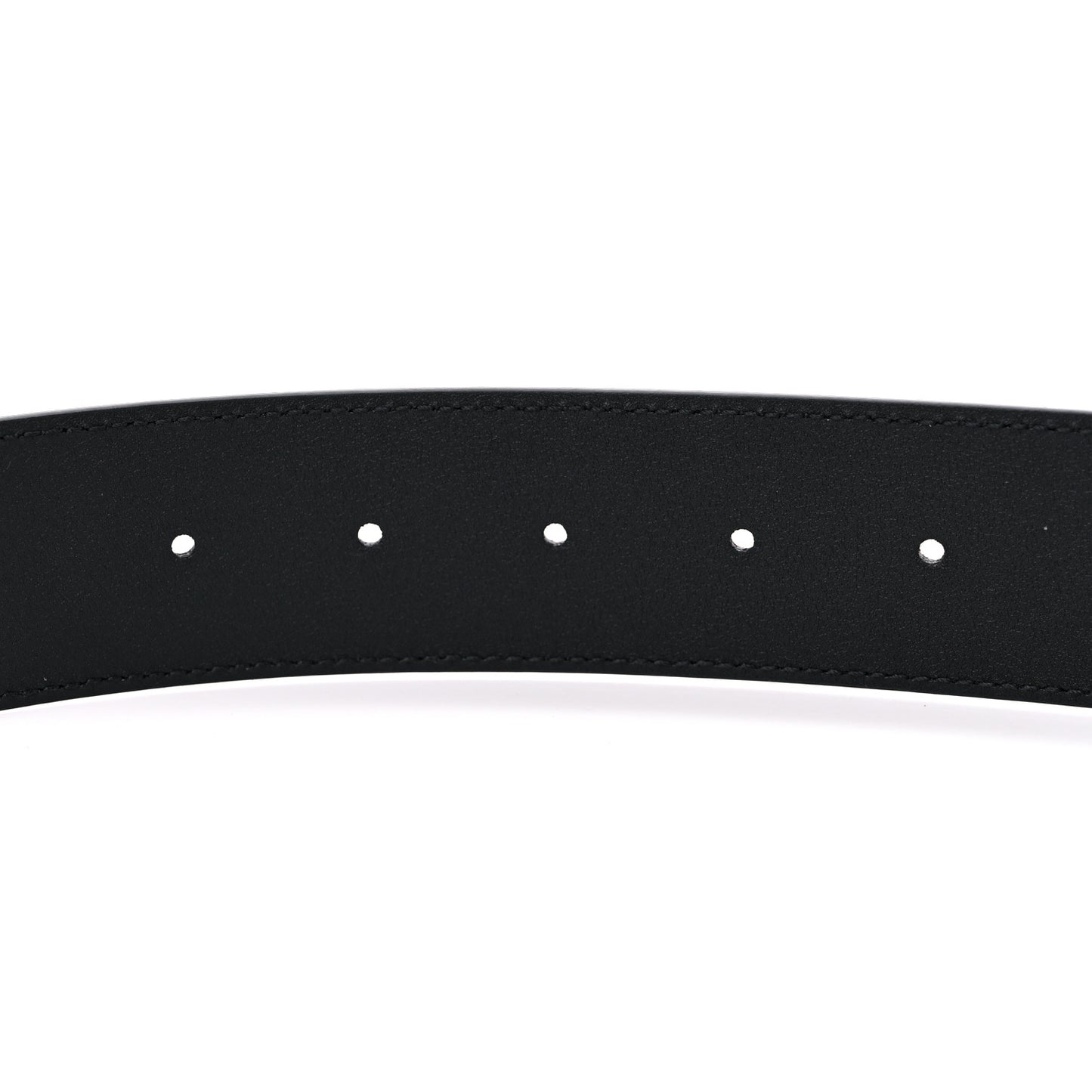 Azalea Calfskin Enamel Monochrome Double G 40mm Belt 110 44 Black