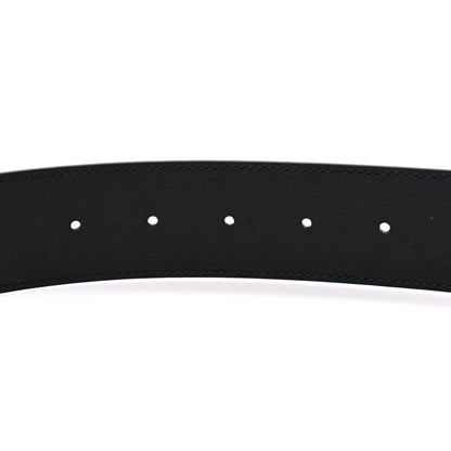 Gucci Azalea Calfskin Enamel Monochrome Double G 40mm Belt 110 44 Black 4 of 5