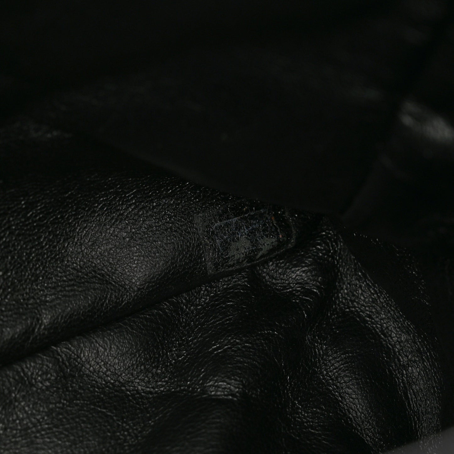 Washed Caviar Quilted Maxi Single Flap Black