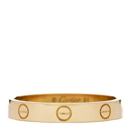 Cartier 18K Yellow Gold 3.5mm LOVE Wedding Band Ring 61 9.5 1 of 4