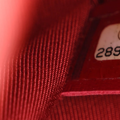 Chanel Calfskin Stitched Mini Drawstring CC Bag Red 7 of 11