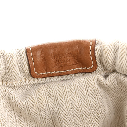 Hermes Canvas Barenia Fourbi 25 MM Pouch Naturel Fauve 6 of 9