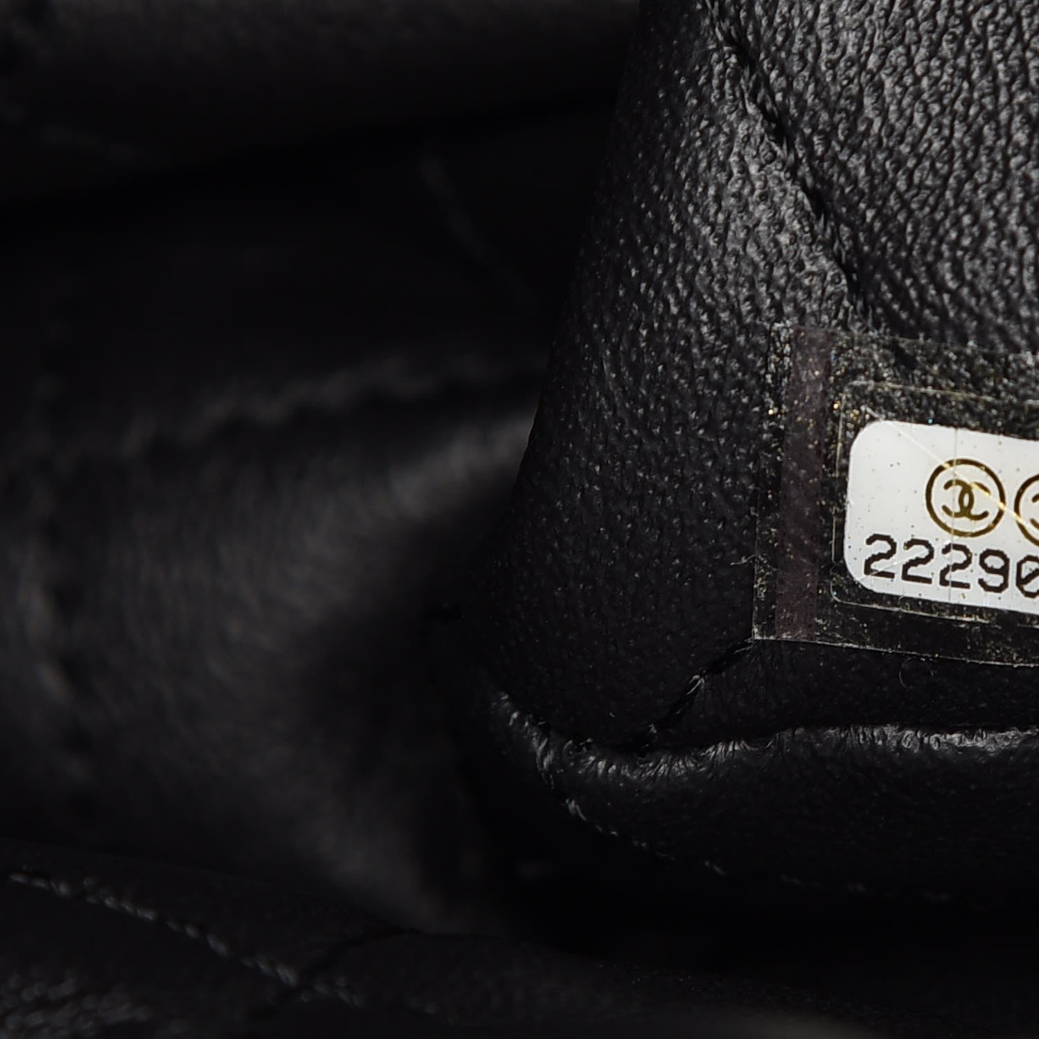 Chanel Calfskin Stitched Large Urban Luxury Drawstring Backpack Black 7 of 7