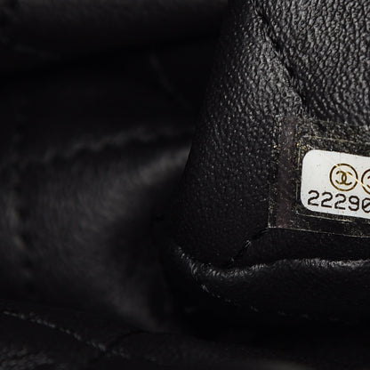 Chanel Calfskin Stitched Large Urban Luxury Drawstring Backpack Black 7 of 7
